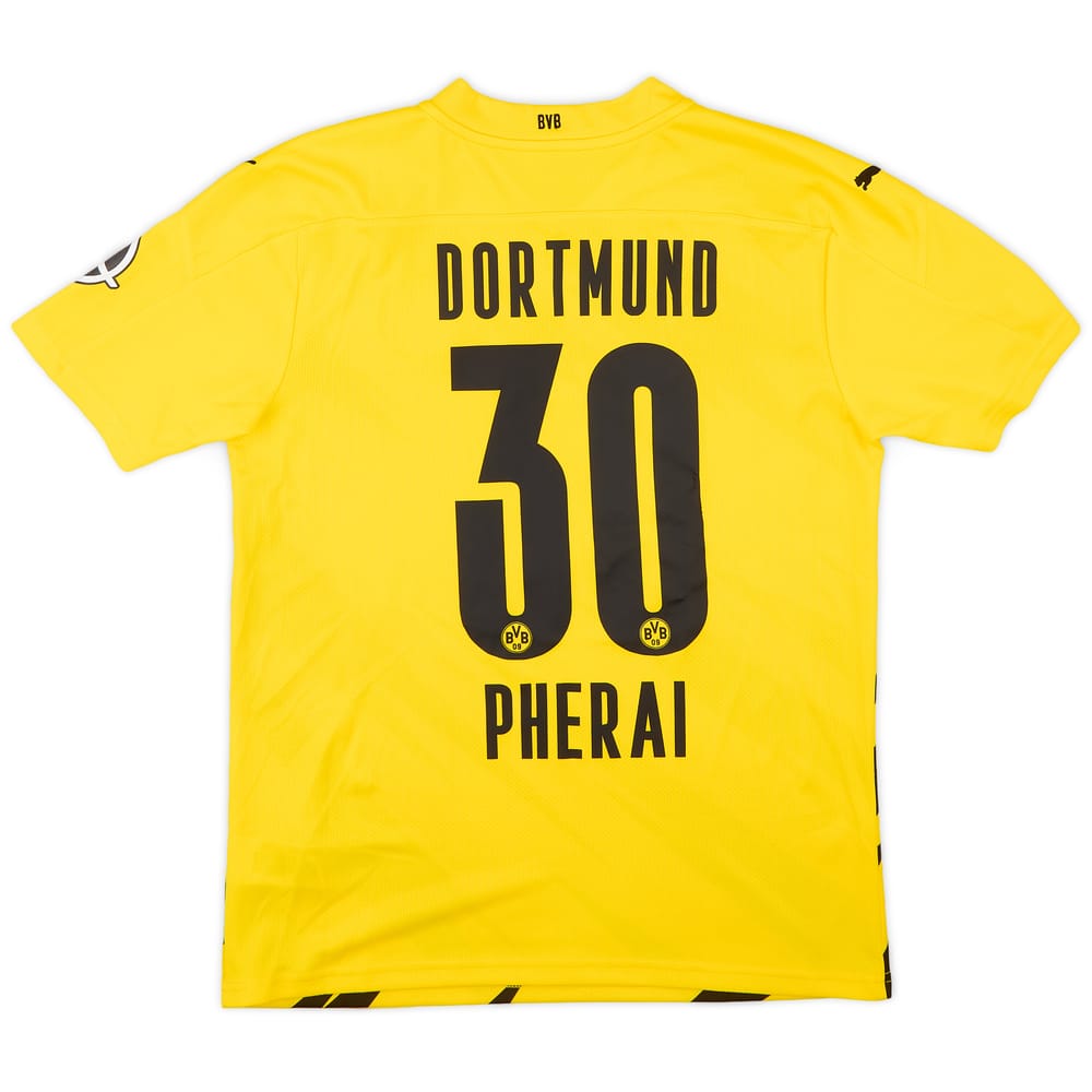 2020-21 Borussia Dortmund Home Shirt Pherai #30 - 9/10 - (M)