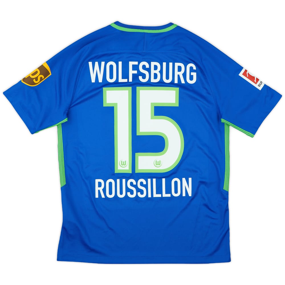 2018-19 Wolfsburg Third Shirt Roussillon #15 - 9/10 - (M)
