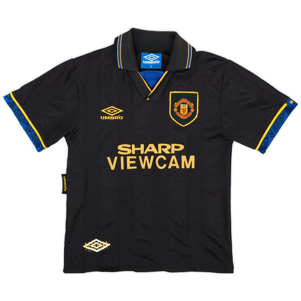 1993-95 Manchester United Away Shirt - 8/10 - (L.Boys)