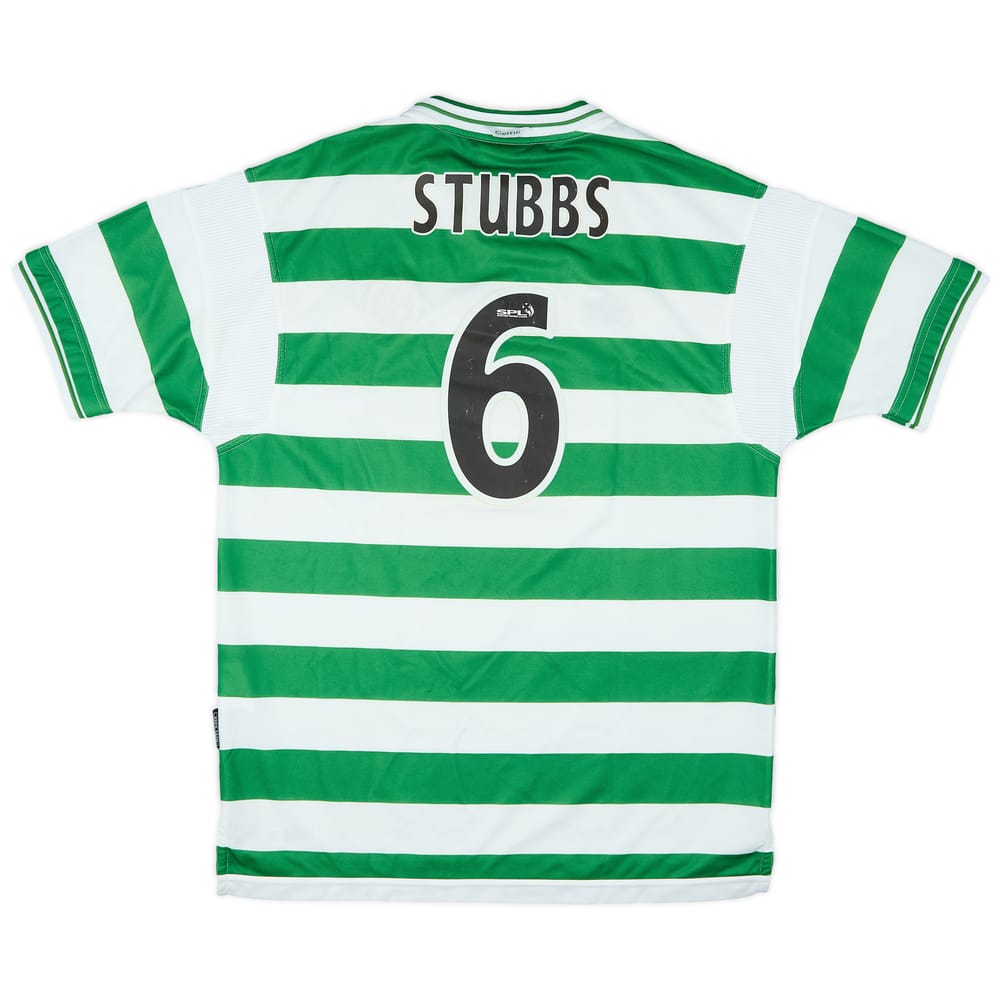 1999-01 Celtic Home Shirt Stubbs #6 - 7/10 - (XL)