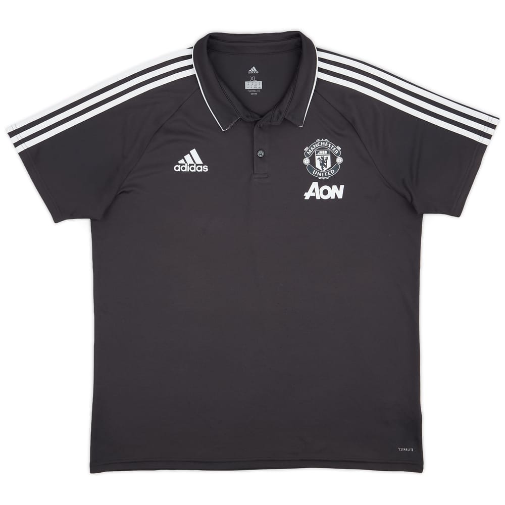 2017-18 Manchester United adidas Polo Shirt - 8/10 - (XL)