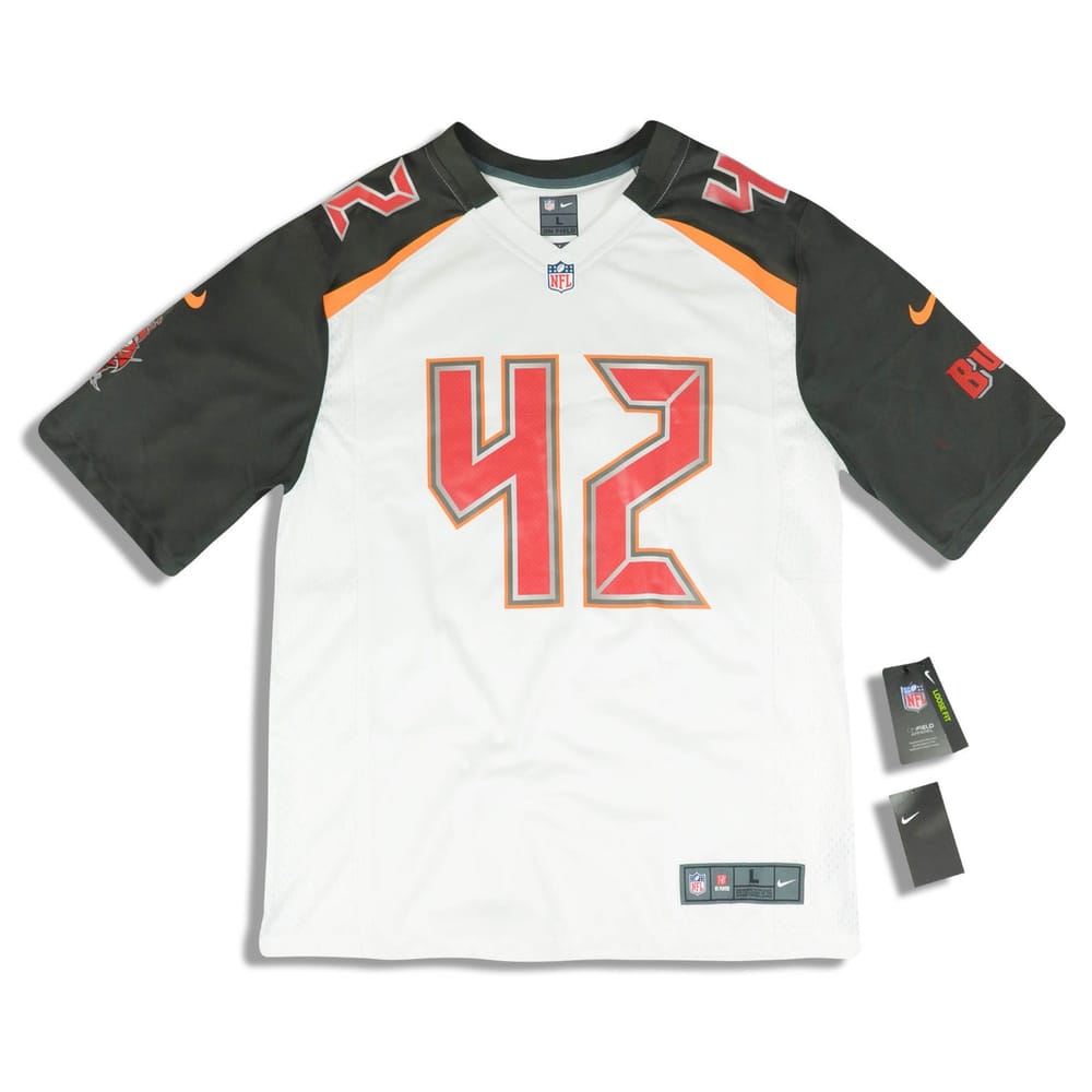 2018 Tampa Bay Buccaneers Slater #42 Nike Game Jersey (Away) L - W/Tags