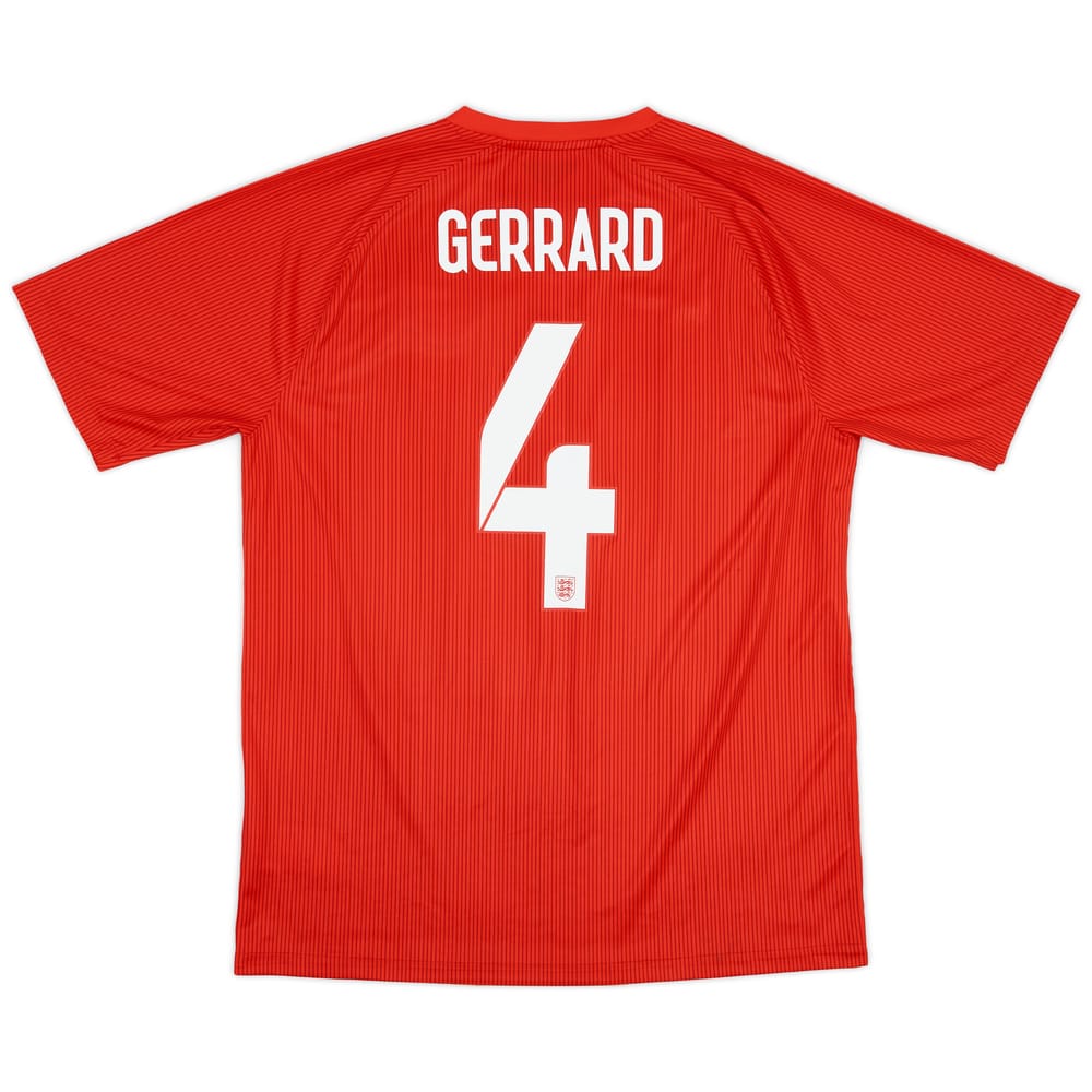 2014-15 England Away Shirt Gerrard #4 - 8/10 - (L)