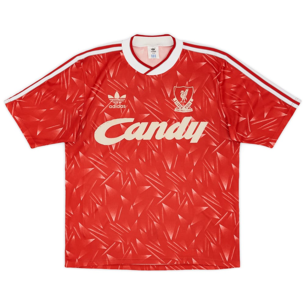 1989-91 Liverpool Home Shirt - 6/10 - (M)
