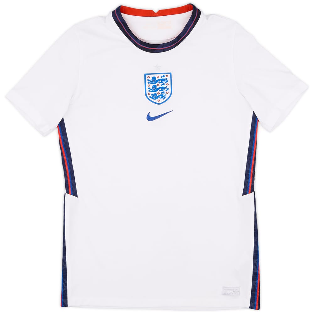 2020-22 England Home Shirt - 8/10 - (XL.Boys)