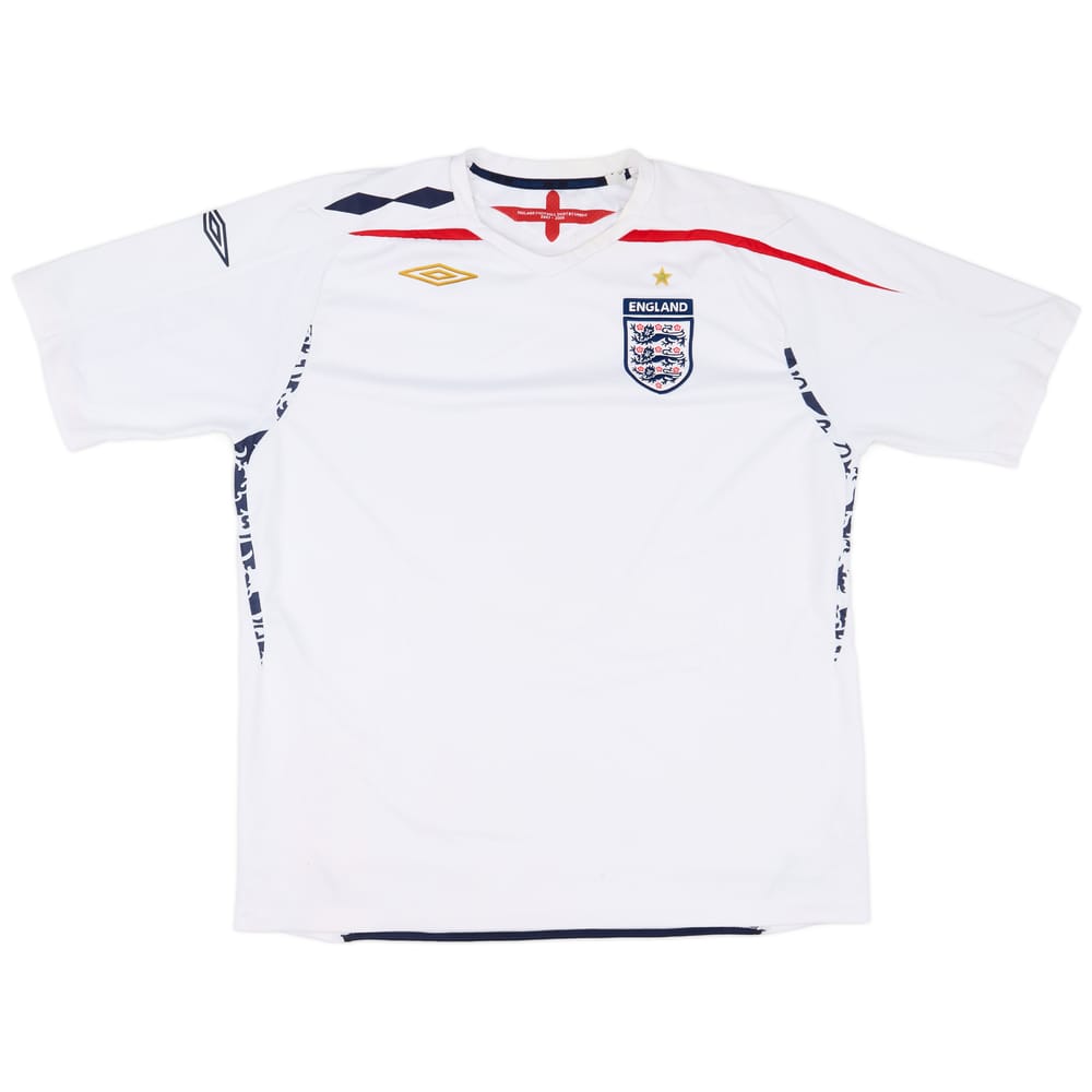 2007-09 England Home Shirt - 6/10 - (XXL)