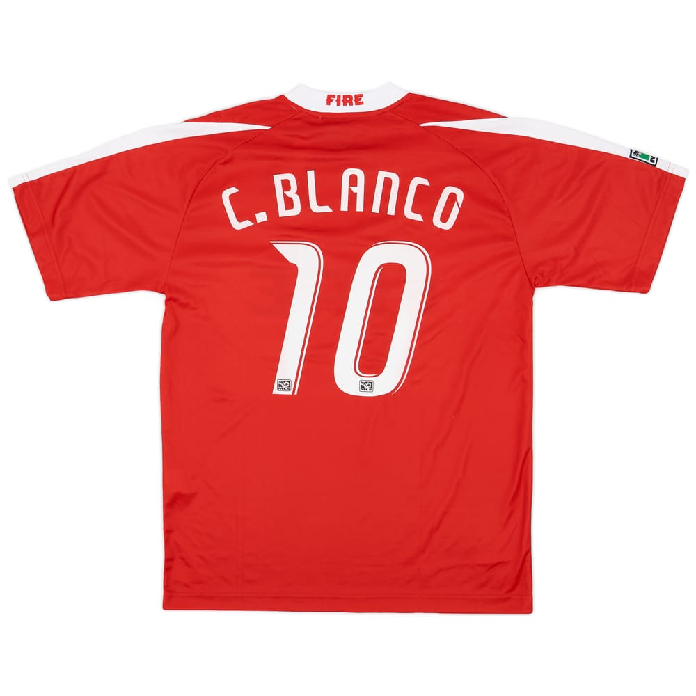2003-04 Chicago Fire Signed Home Shirt C. Blanco #10