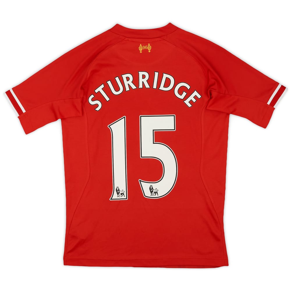 2013-14 Liverpool Home Shirt Sturridge #15 - 7/10 - (L.Boys)