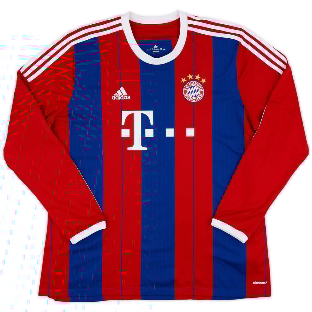 2014-15 Bayern Munich Home L/S Shirt - 8/10 - (XXL)