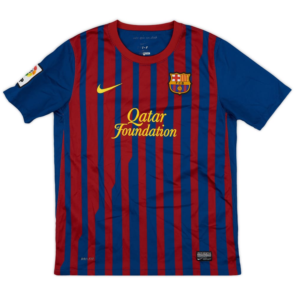 2011-12 Barcelona Home Shirt - 8/10 - (L.Boys)