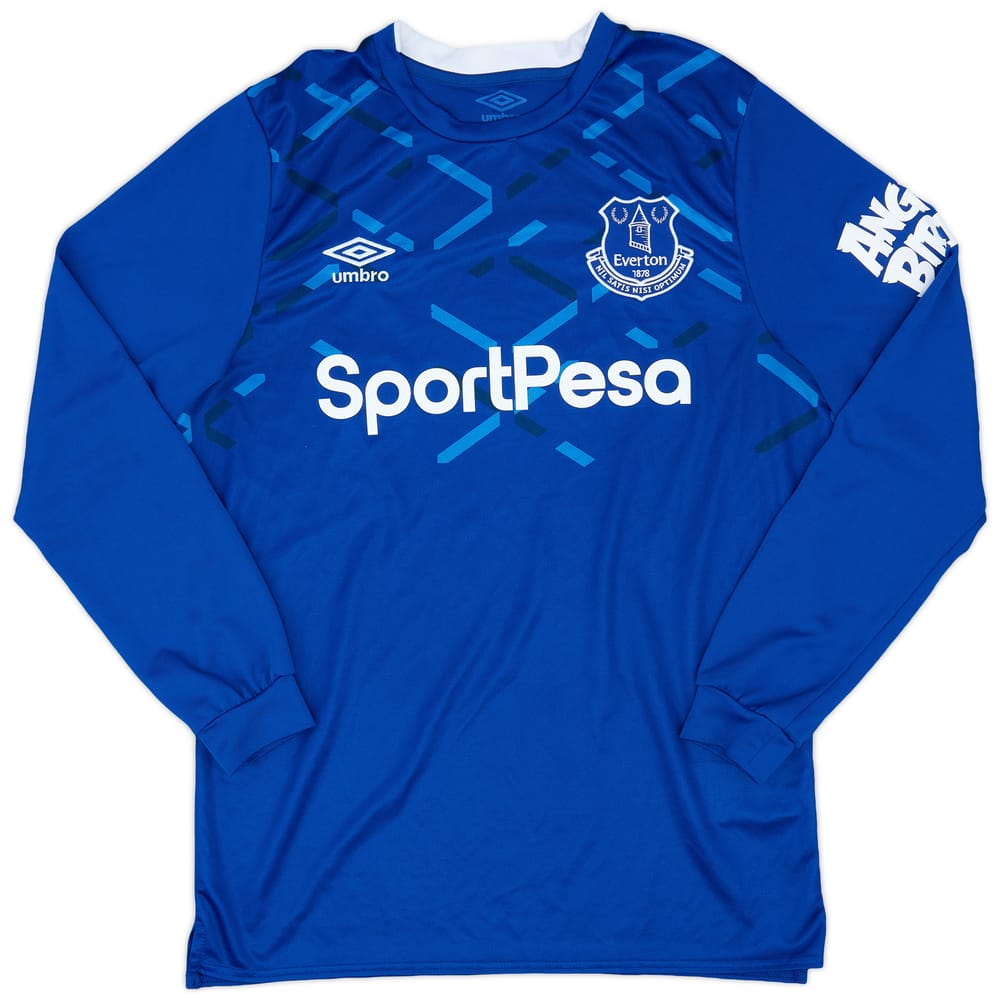 2019-20 Everton Home L/S Shirt - 7/10 - (M)