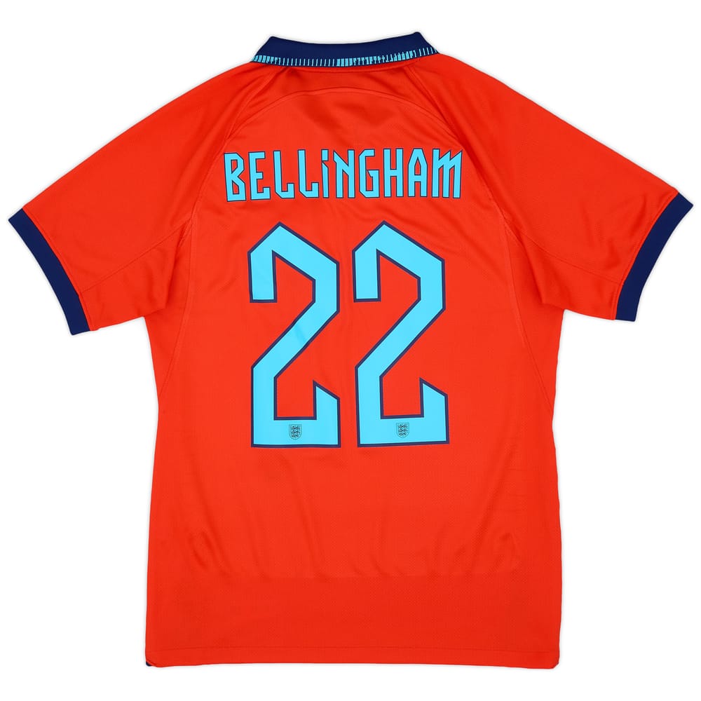2022-23 England Away Shirt Bellingham #22 - 7/10 - (S)