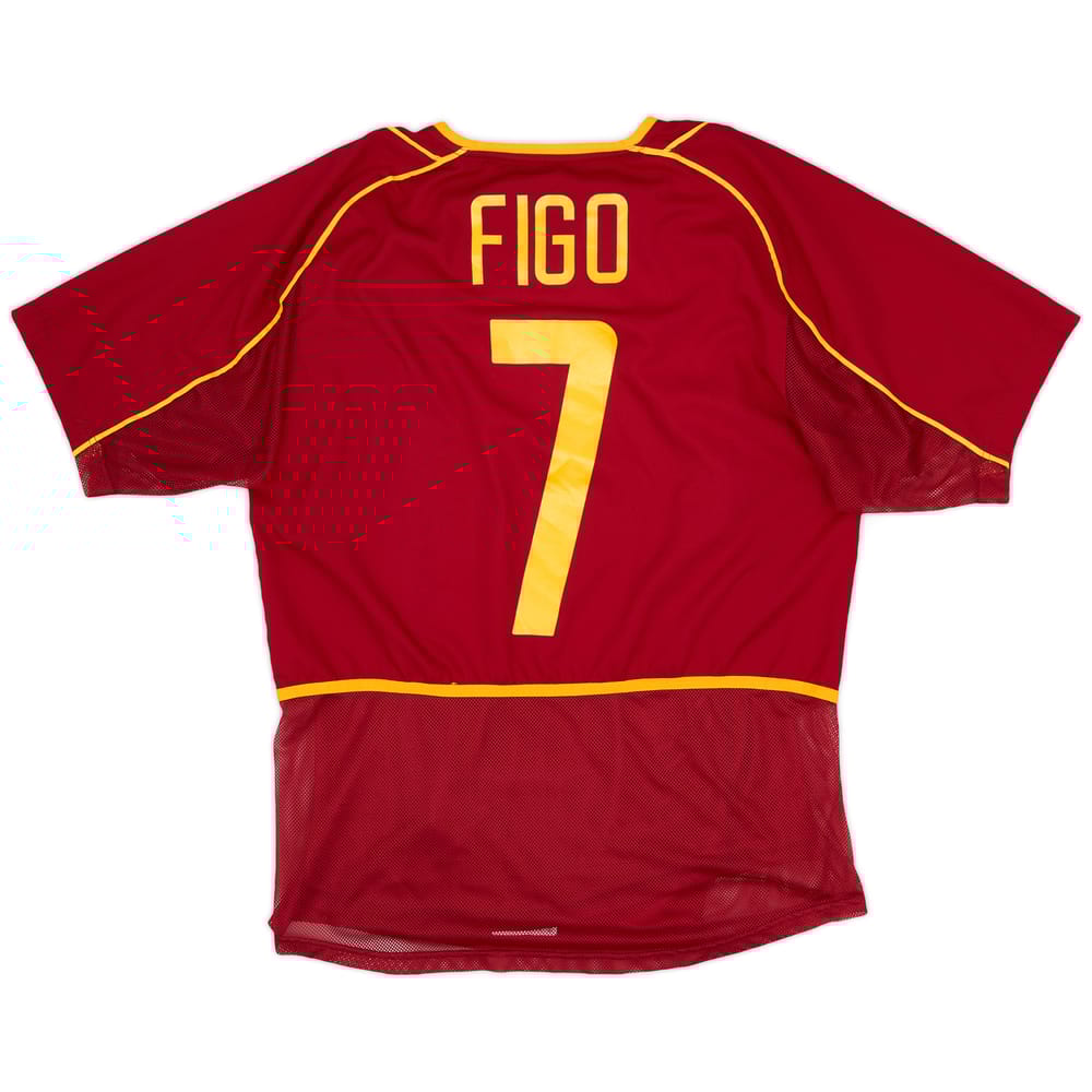 2002-04 Portugal Player Issue Home Shirt Figo #7 - 9/10 - (M)
