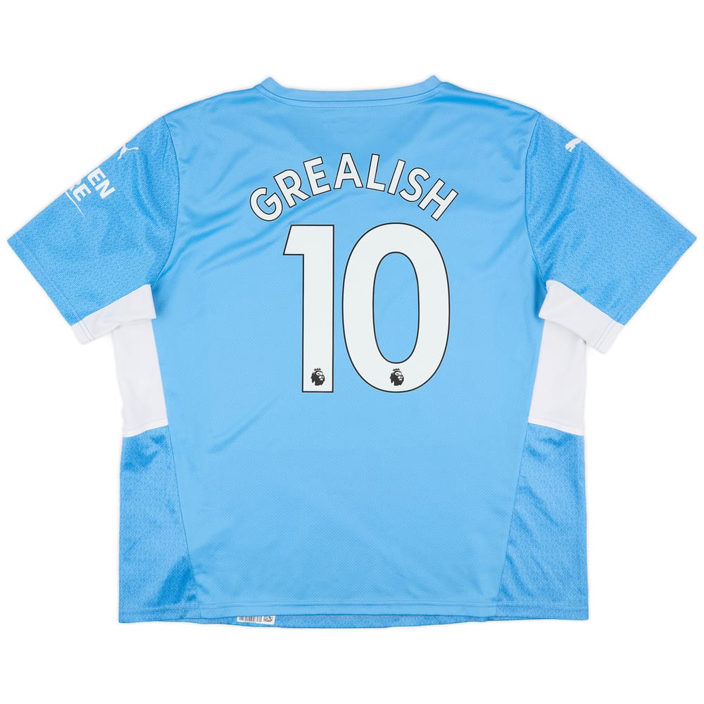 2021-22 Manchester City Home Shirt Grealish #10 - 6/10 - (XXL)