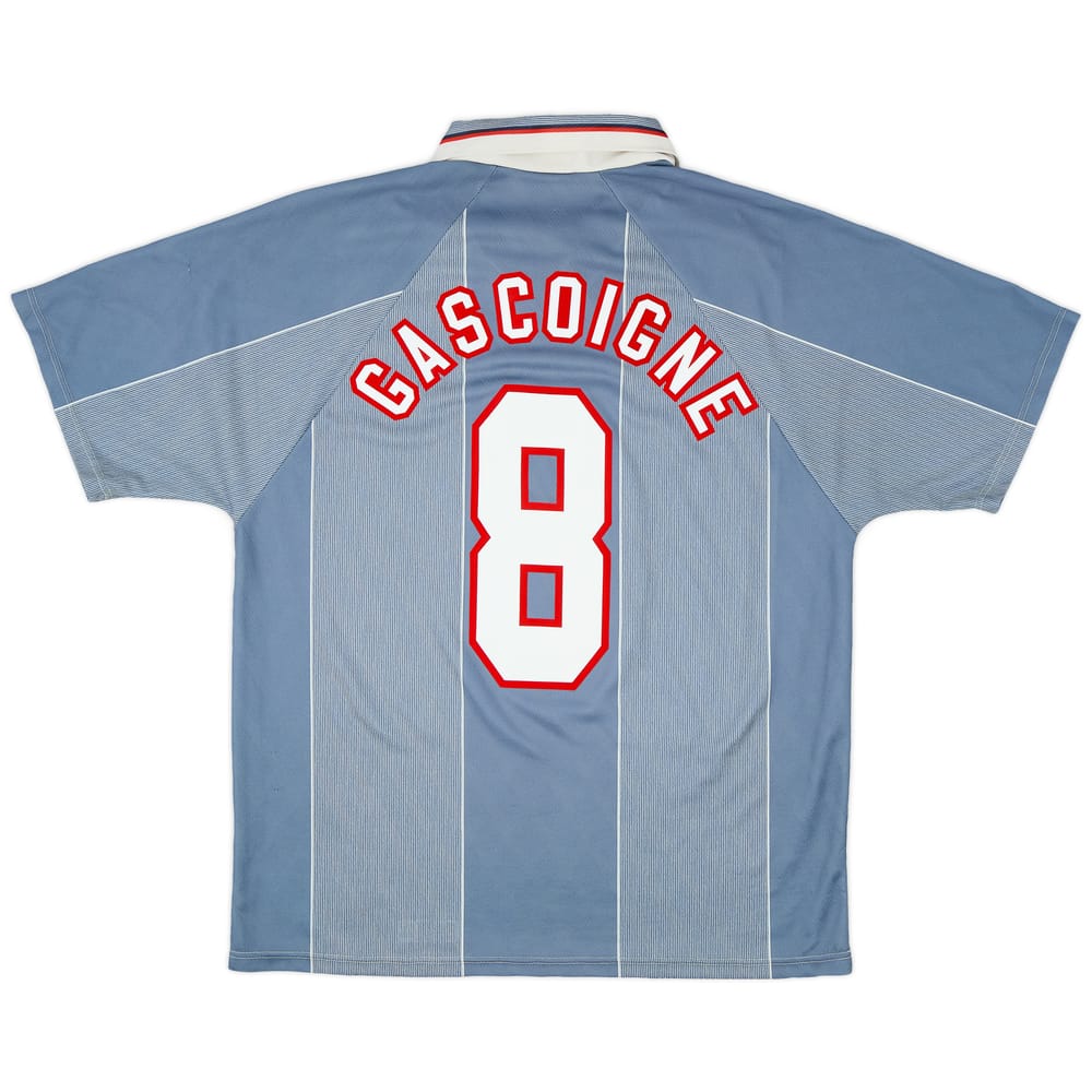 1996-97 England Away Shirt Gascoigne #8 - 8/10 - (L)