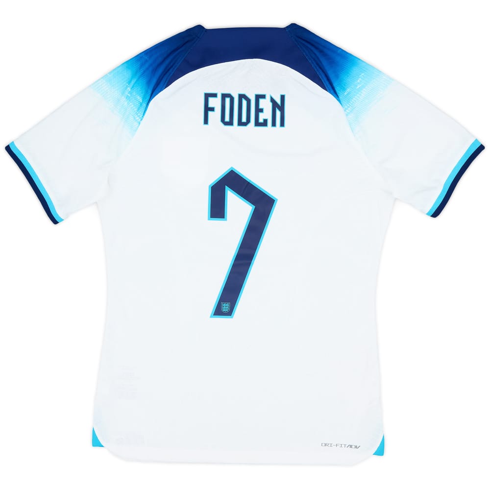 2022-23 England Player Issue Home Shirt Foden #7