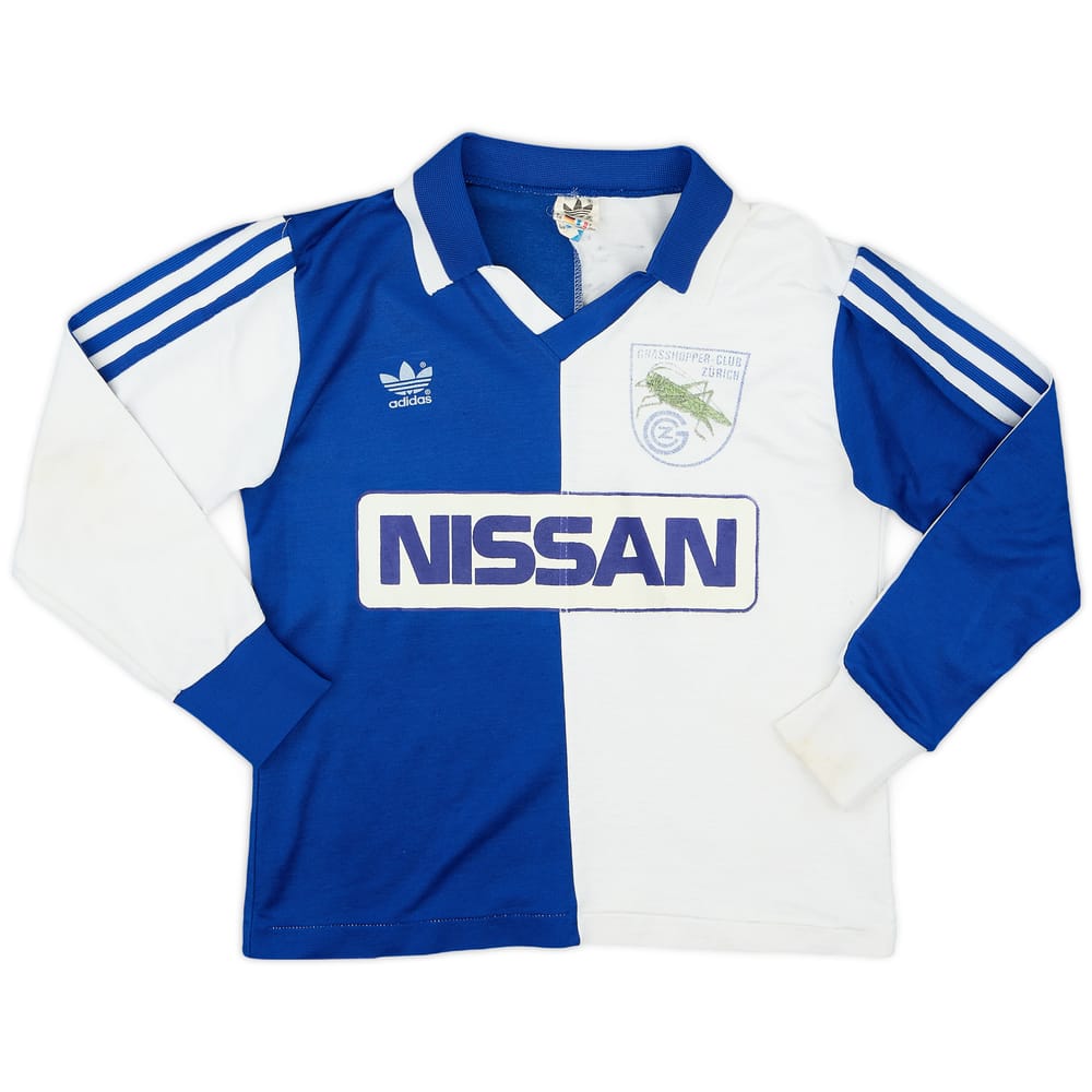 1985-91 Grasshoppers Signed Home L/S Shirt - 6/10 - (XS)