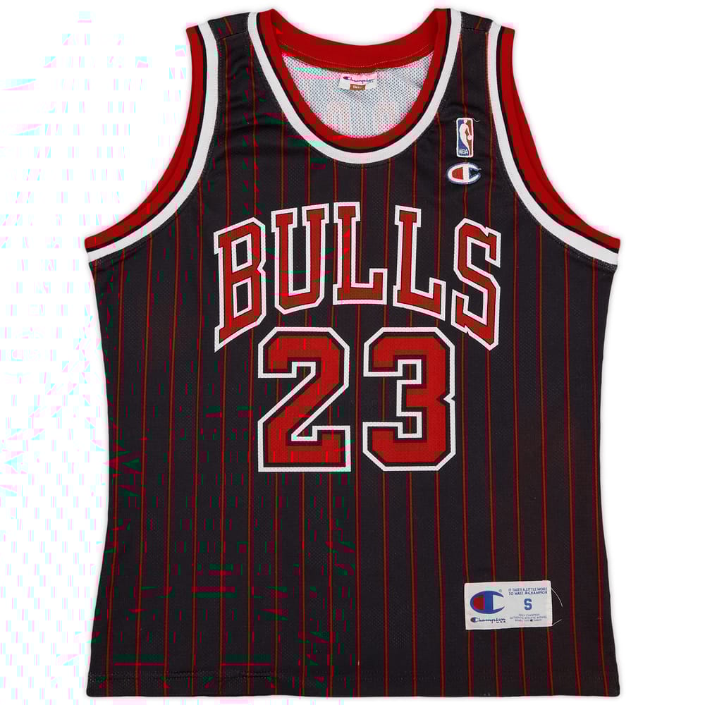 1995-97 Chicago Bulls Jordan #23 Champion Alternate Jersey - 8/10 - (S)