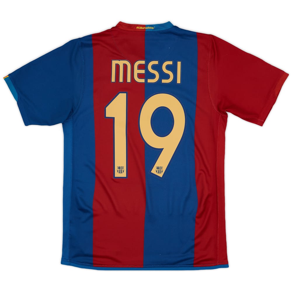 2006-07 Barcelona Home Shirt Messi #19 - 6/10 - (S)
