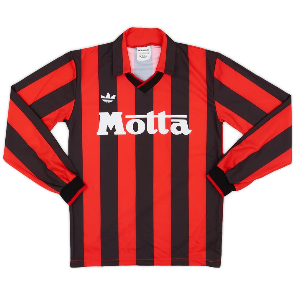 1992-93 AC Milan Home L/S Shirt - 9/10 - (S)