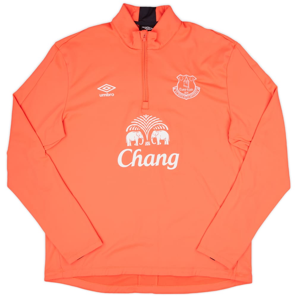 2015-16 Everton Umbro 1/4 Zip Drill Top - 8/10 - (3XL)