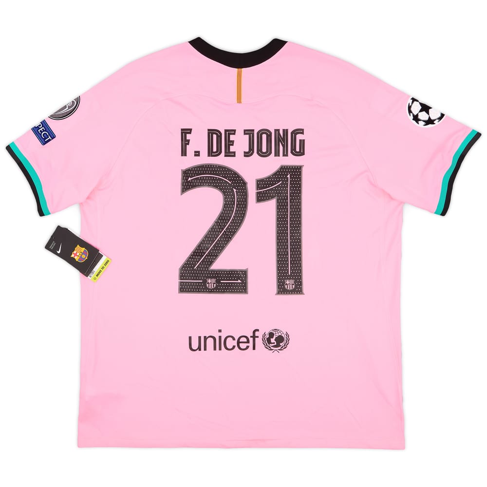 2020-21 Barcelona Third Shirt De Jong #21 (XXL)