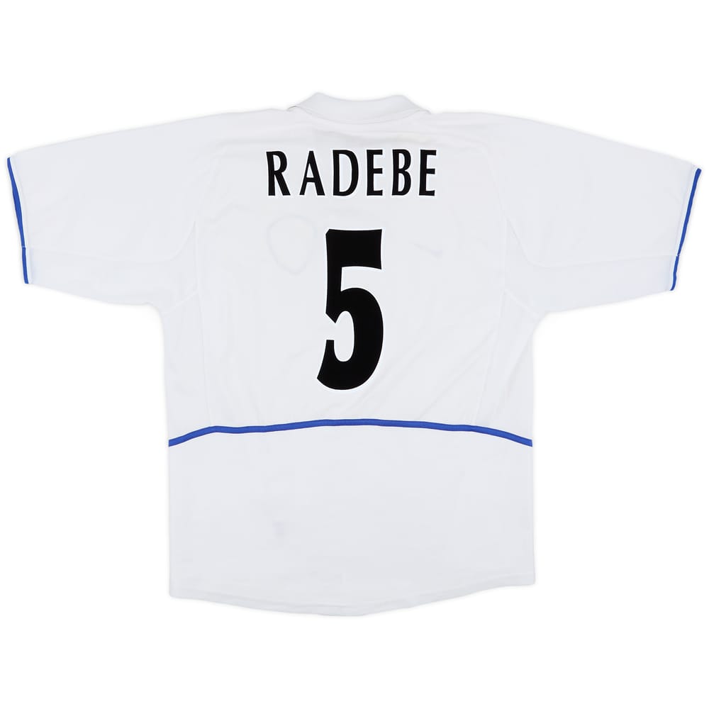 2002-03 Leeds United Home Shirt Radebe #5 - 6/10 - (L)