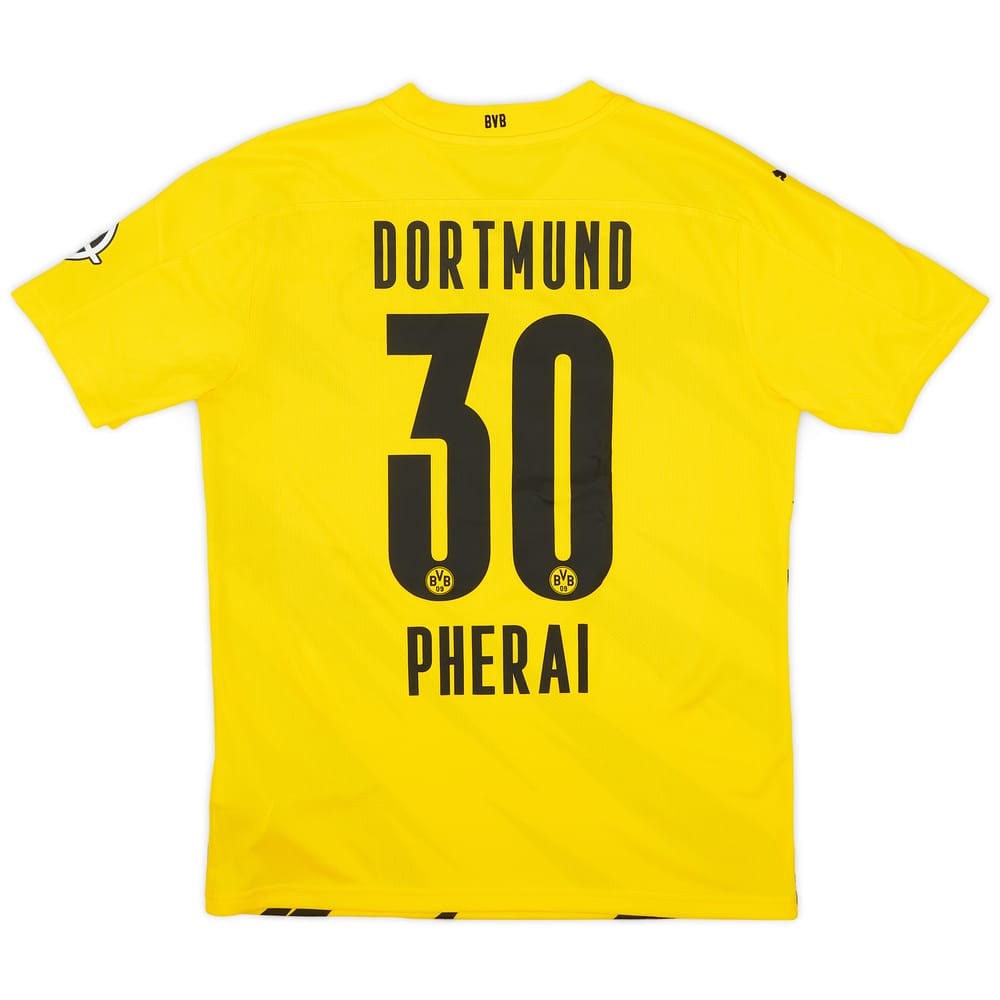 2020-21 Borussia Dortmund Home Shirt Pherai #30 - 9/10 - (M)