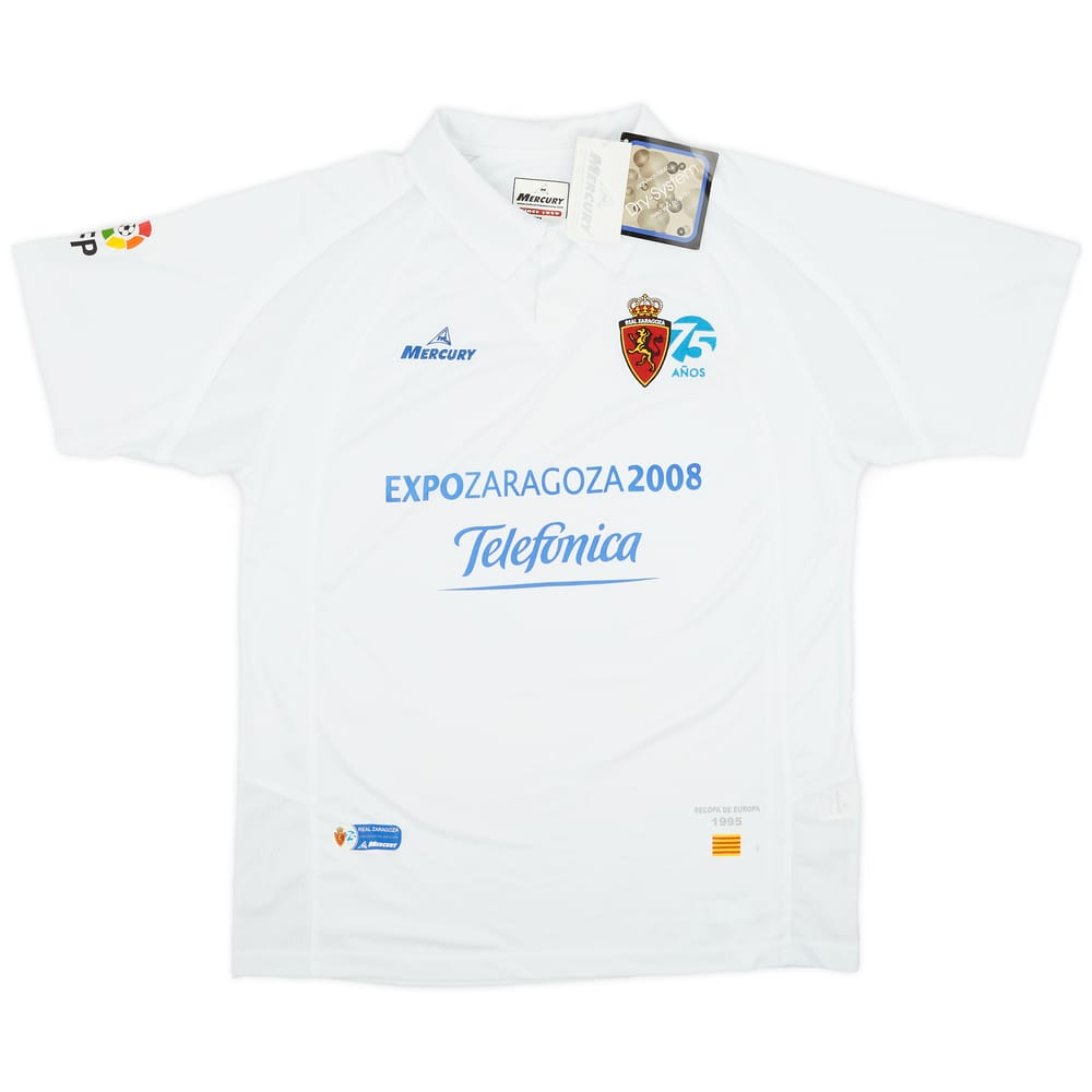 2007-08 Real Zaragoza Home Shirt (XL)