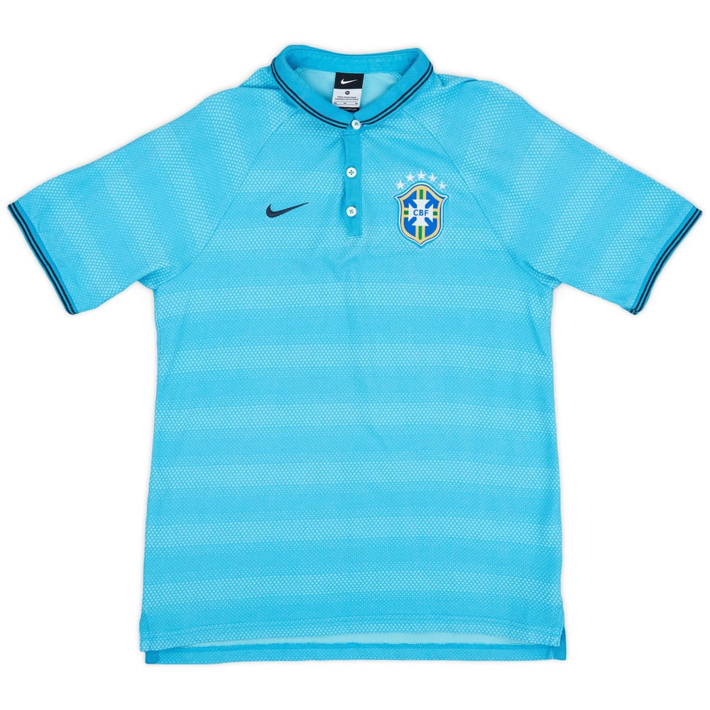 2014-15 Brazil Nike Polo Shirt - 9/10 - (M)