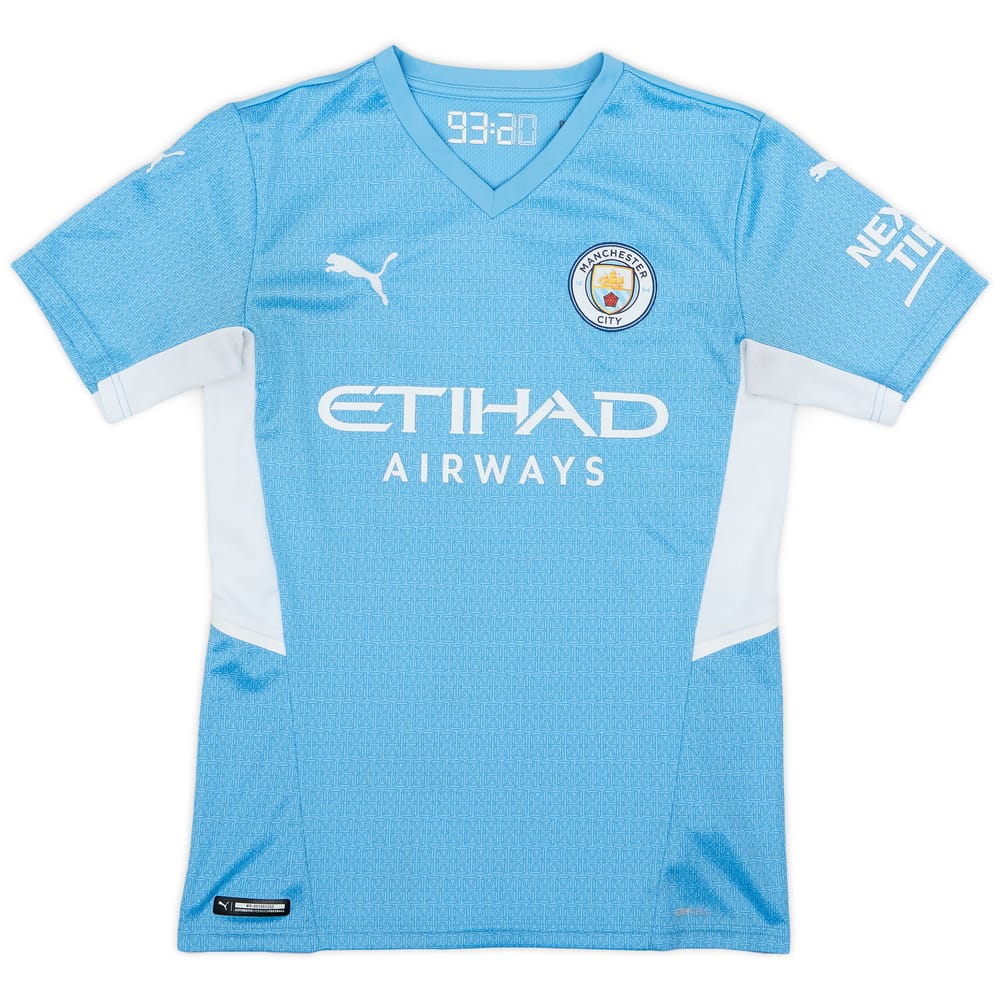 2021-22 Manchester City Home Shirt - 7/10 - (S)