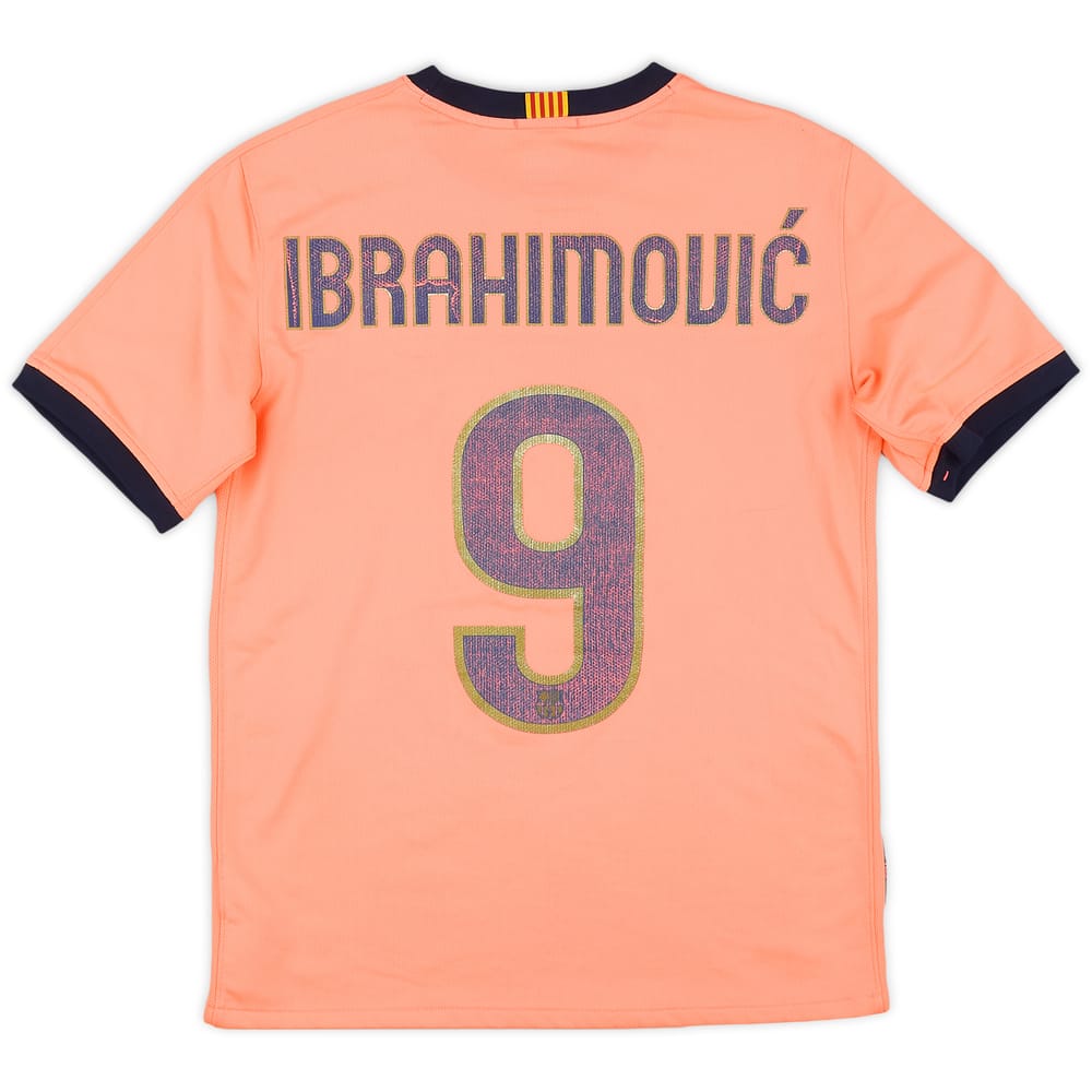 2009-10 Barcelona Away Shirt Ibrahimovic #9 - 5/10 - (XL.Boys)
