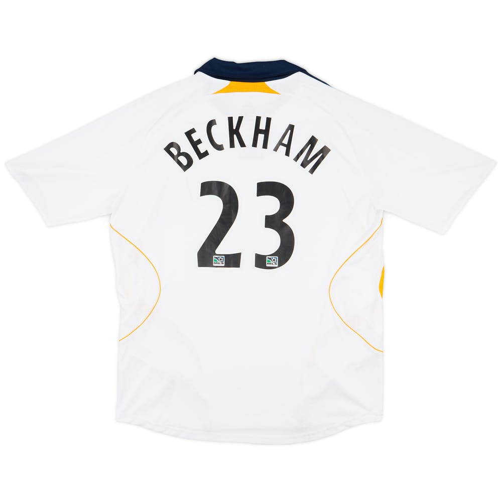 2007-08 LA Galaxy Home Shirt Beckham #23 - 7/10 - (XL)