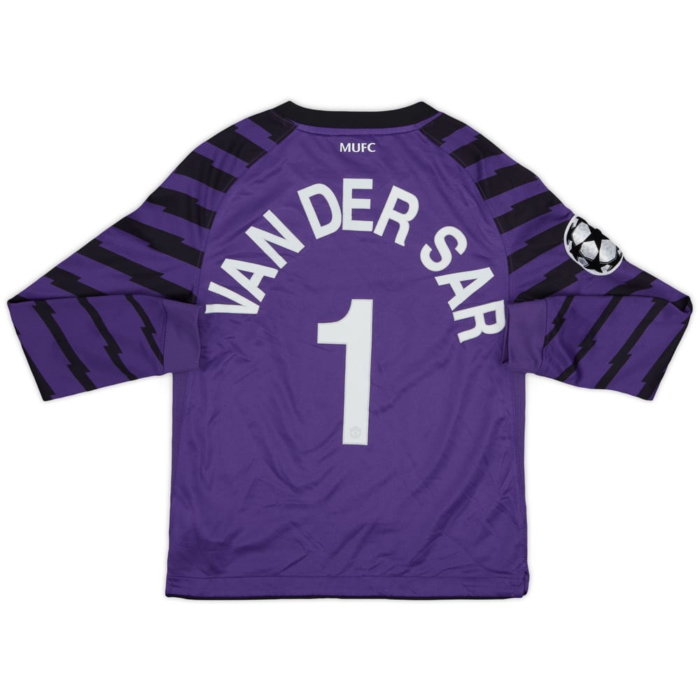 2010-11 Manchester United Purple GK Shirt Van Der Sar #1 - 7/10 - (S.Boys)