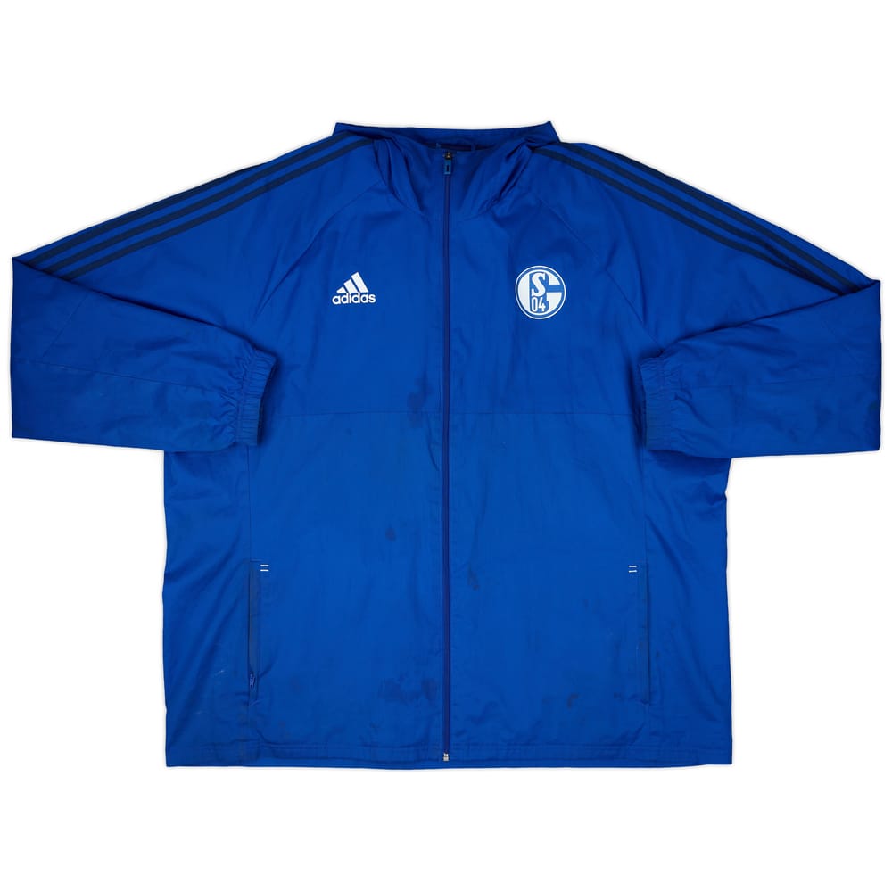 2017-18 Schalke adidas Hooded Rain Jacket - 5/10 - (3XL)