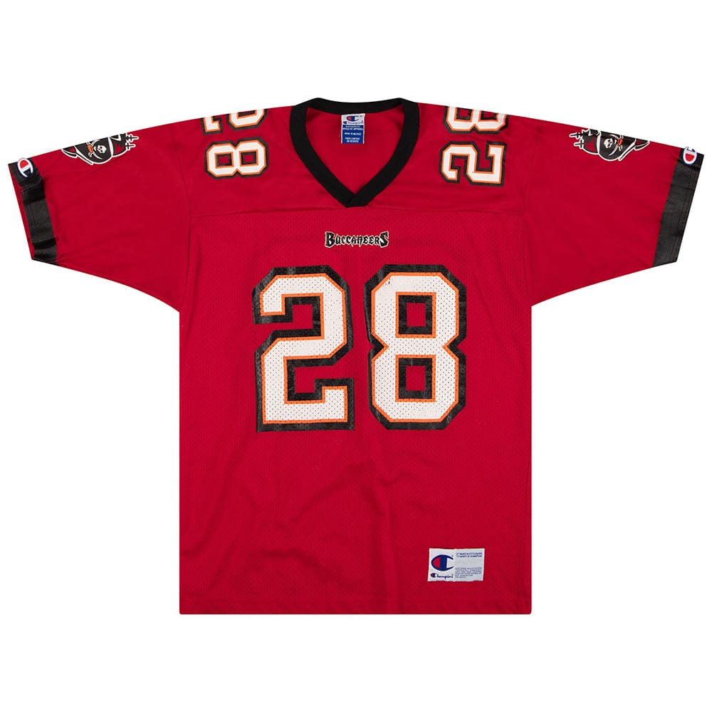 1997-00 Tampa Bay Buccaneers Dunn #28 Champion Jersey (Home) M