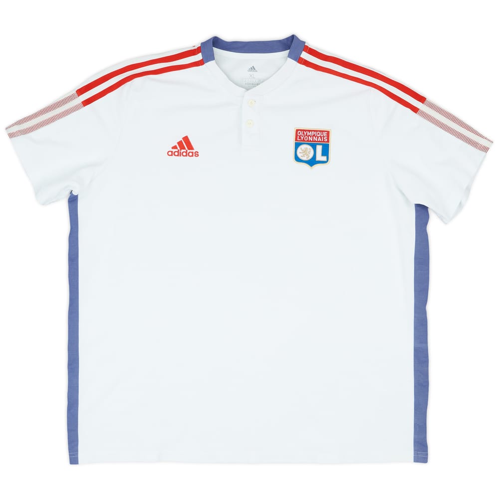 2020-21 Lyon adidas Polo Shirt - 9/10 - (XL)