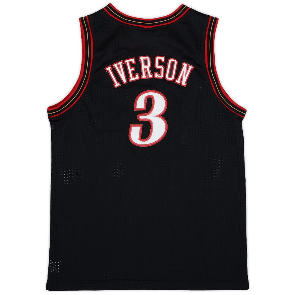 2000-04 Philadelphia 76ers Iverson #3 Nike Swingman Away Jersey - 6/10 - (XL.Boys)