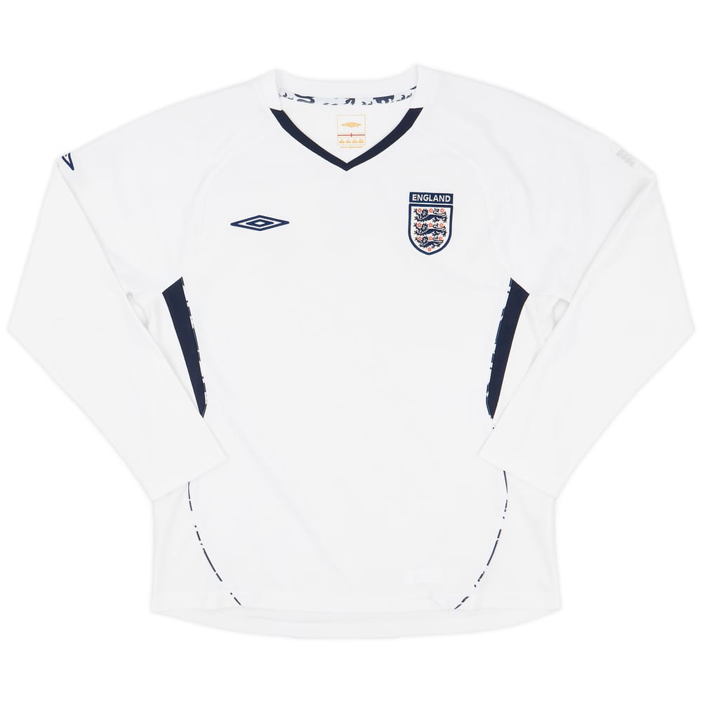 2005-06 England Umbro Training L/S Shirt - 9/10 - (XL)