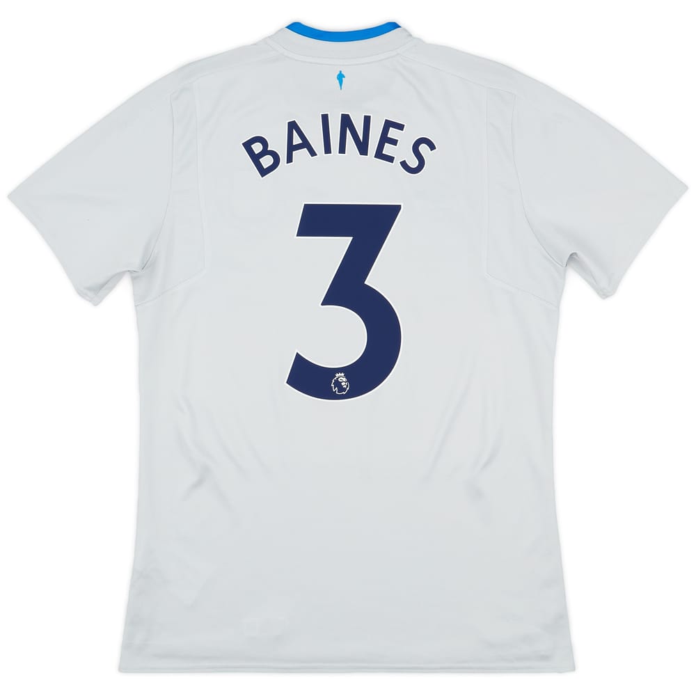 2017-18 Everton Away Shirt Baines #3 - 10/10 - (M)