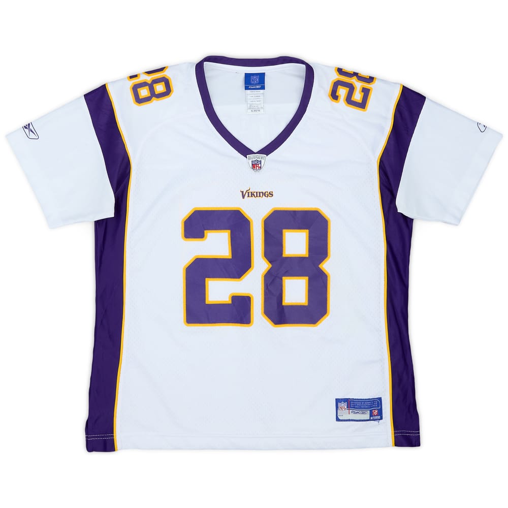 2007 Minnesota Vikings Peterson #28 Reebok Premier Away Jersey Womens - 8/10 - (XL)