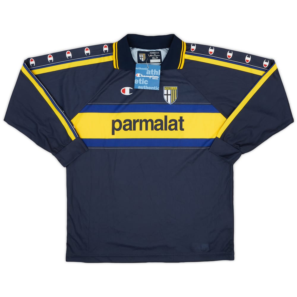 1999-00 Parma Away L/S Shirt (XL.Boys)
