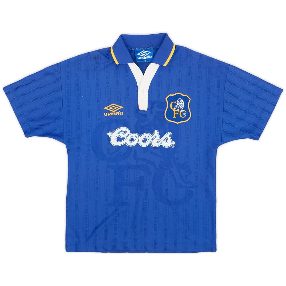 1995-97 Chelsea Home Shirt - 7/10 - (L.Boys)