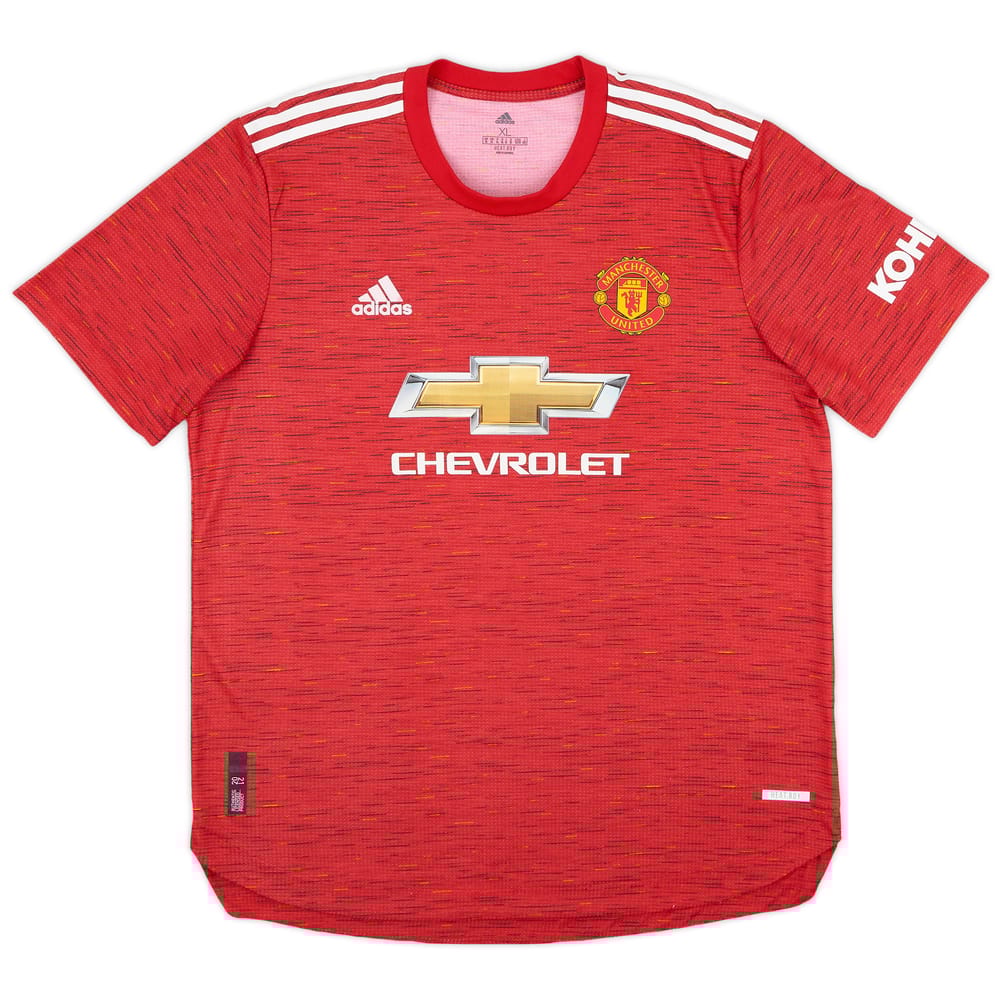 2020-21 Manchester United Authentic Home Shirt - 8/10 - (XL)