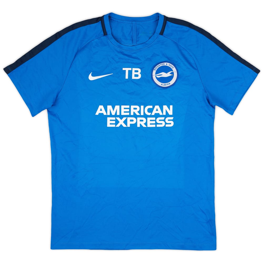 2018-19 Brighton Nike Staff Issue Training Shirt 'TB' - 8/10 - (L)
