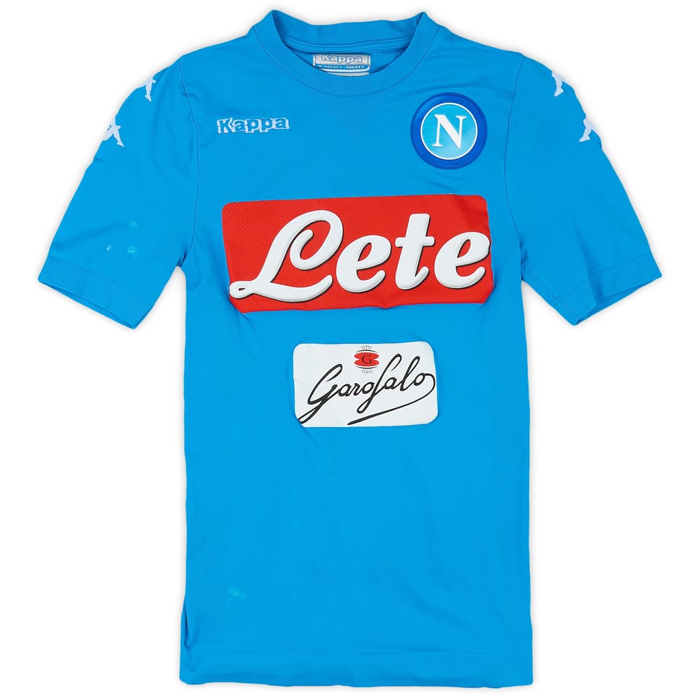 2016-17 Napoli Authentic Home Shirt - 8/10 - (XS)