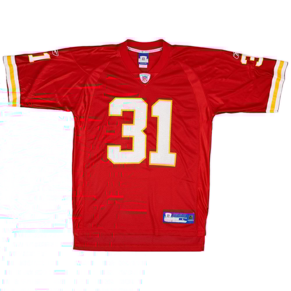 2005-06 Kansas City Chiefs Holmes #31 Reebok On Field Home Jersey - 9/10 - (L)