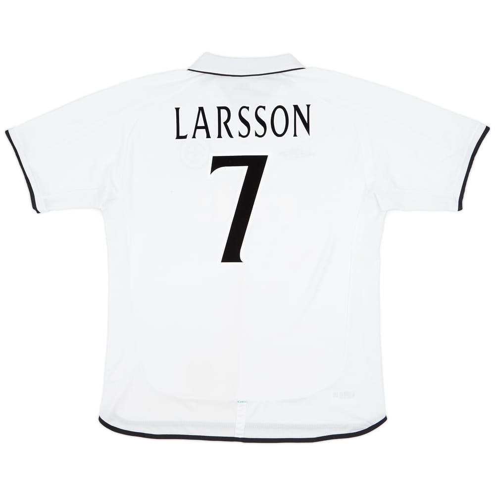 2001-02 Celtic Away Shirt Larsson #7 - 5/10 - (XXL)