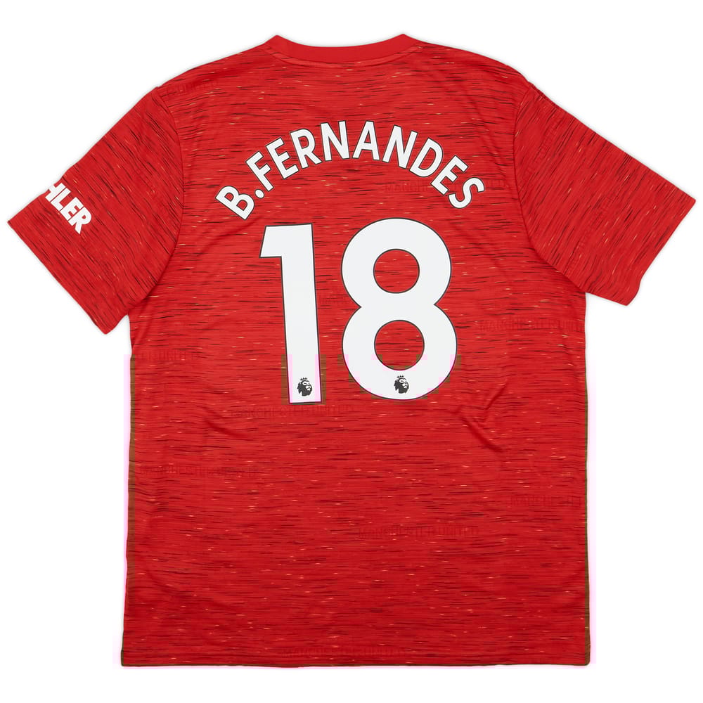 2020-21 Manchester United Home Shirt B. Fernandes #18 - 9/10 - (XL)