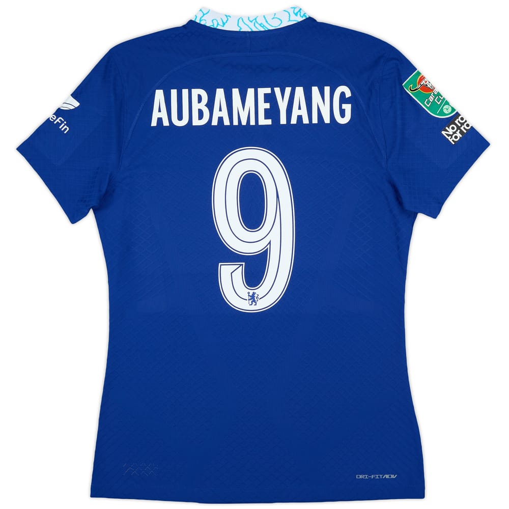 2022-23 Chelsea Match Issue Carabao Cup Home Shirt Aubameyang #9